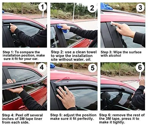 Aibyiar Factory Directly Wholesale for Windows Rain Visor Toyota Rav4 Truck 2013-2018 Car Visors door Sun visor