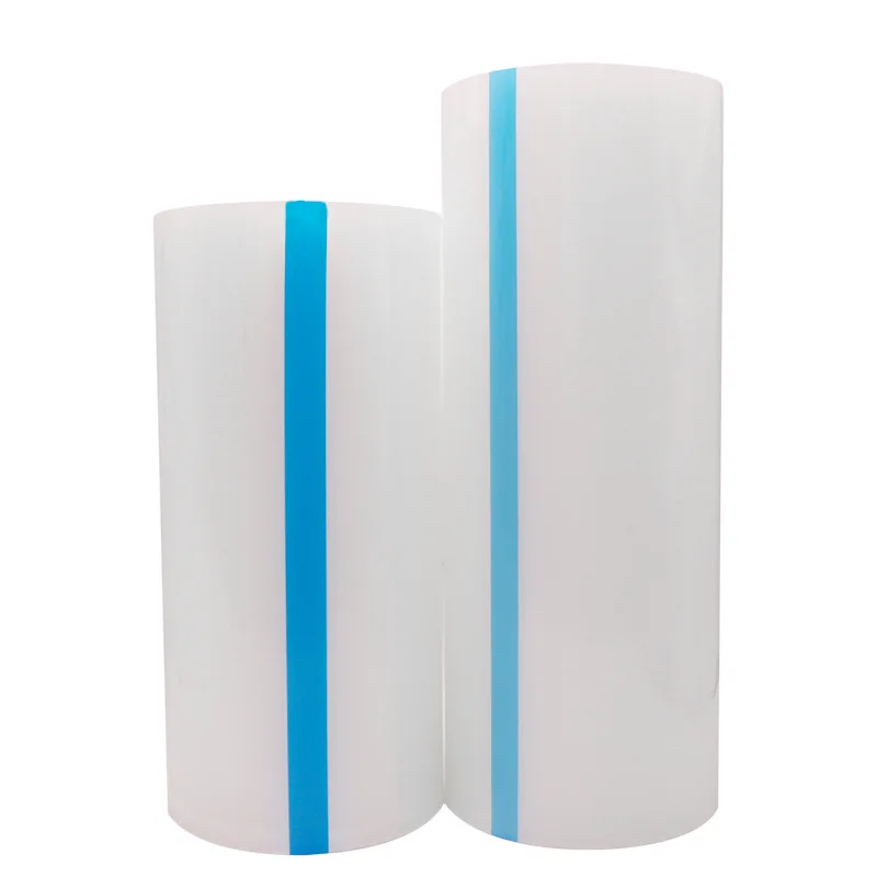 New pe textured protective film transparent low viscosity glass exhaust film gt plastic film