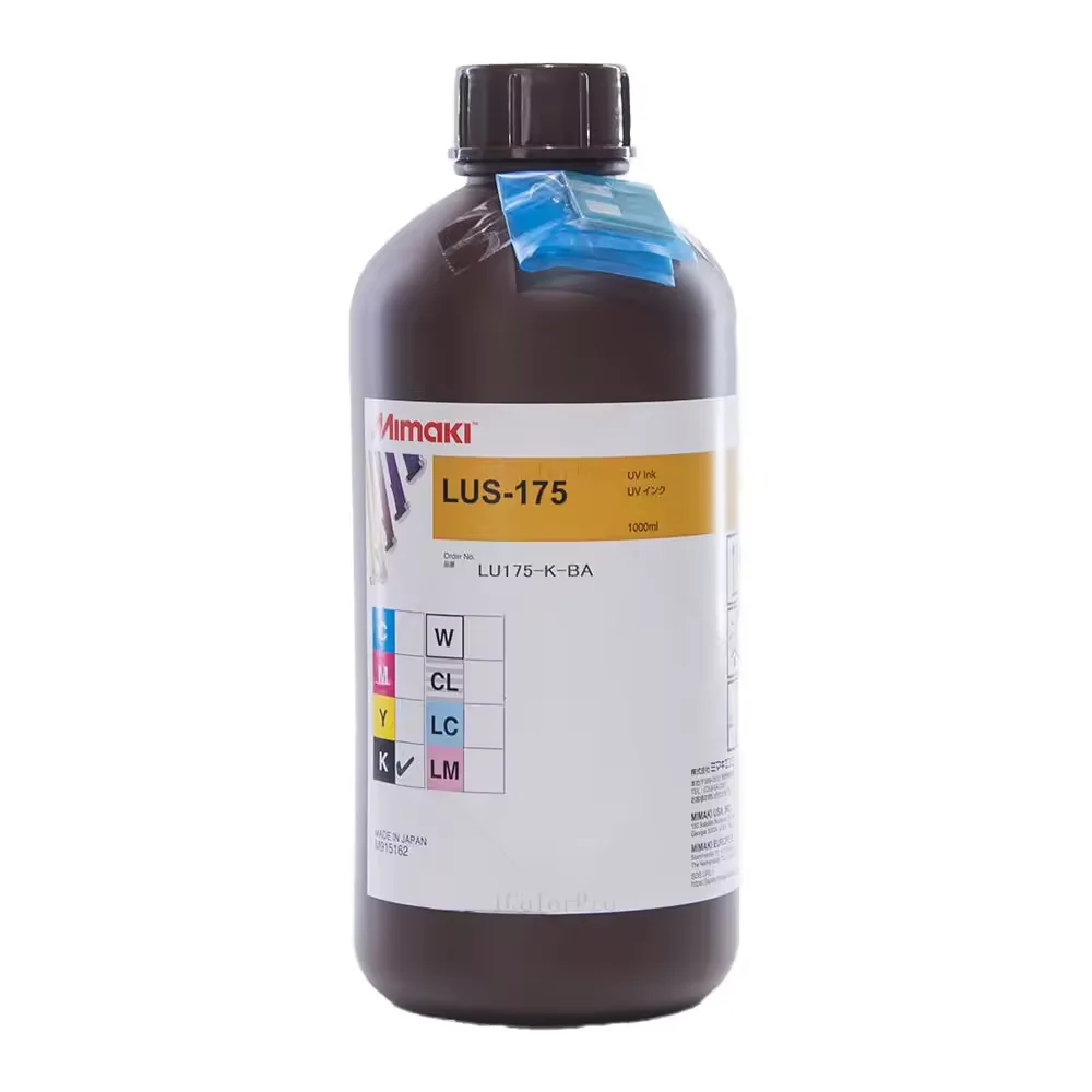 Оригинальная бутылка LUS-175 LUS-170 Mimaki с УФ-Отверждаемыми Чернилами 1 л для UV планшетного цифрового принтера совместимая объемом 1000 мл