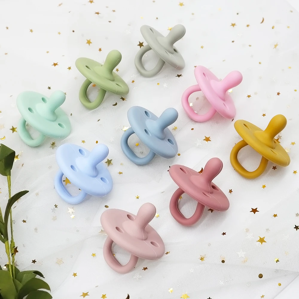 High Quality Wholesale Food Grade Newborn Custom Baby Nipple Silicone Pacifier Teether Cover BPA Free Manufacturers