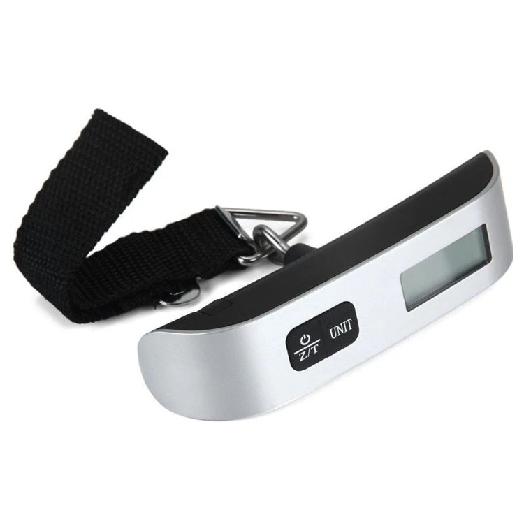 50kg/110lb Digital Fishing Weight Scale LCD Hanging Luggage Weight Travel Accessory Pocket Scale