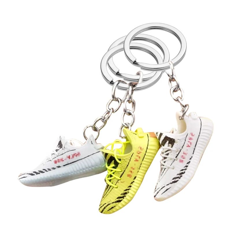 Hot deal bulk sneaker keychain accept custom 3d creative pendant high quality rubber keychain