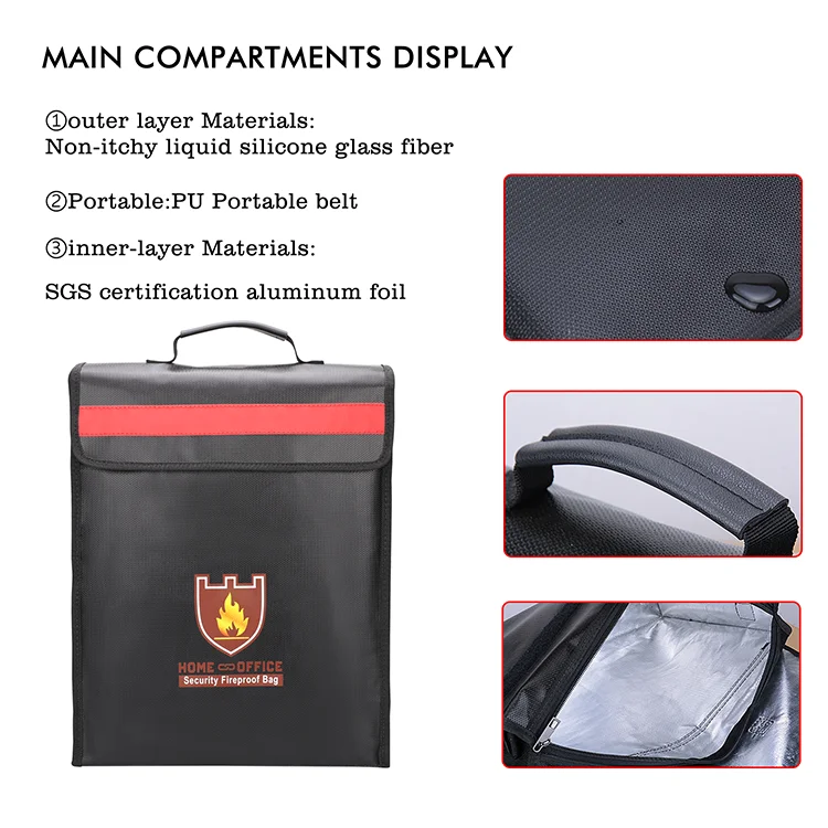 YiHuaXing Wholesale Fireproof Briefcase from China Factory for Secure Storage of Documents Laptops Valuables Batteries