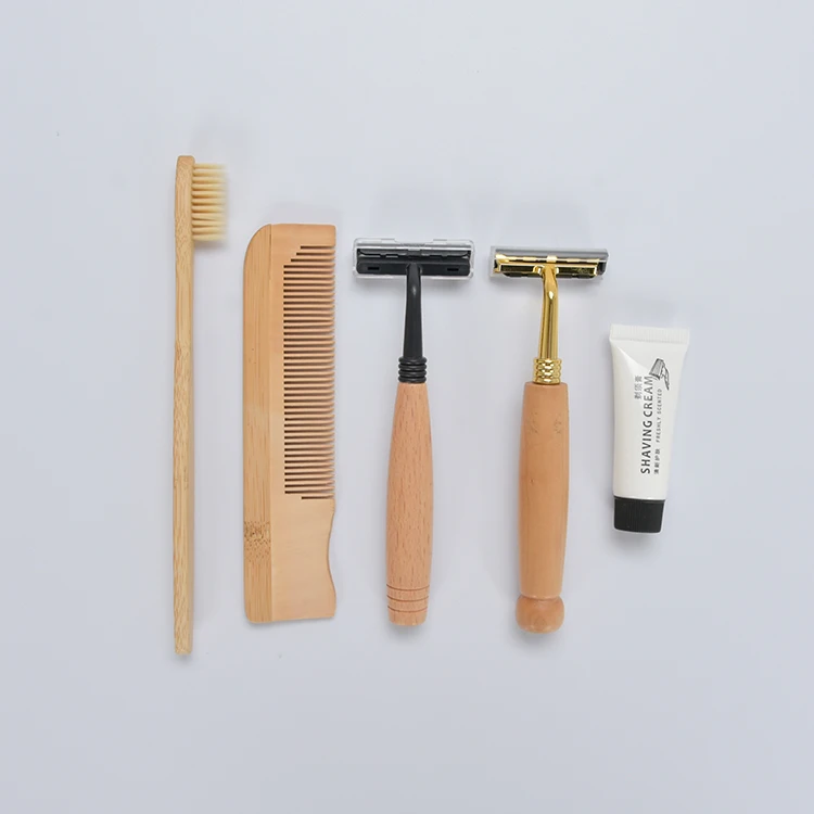 Guangzhou hotel supplies Economic recycle organic bamboo non plastic hotel amenities hotel toiletries supplier