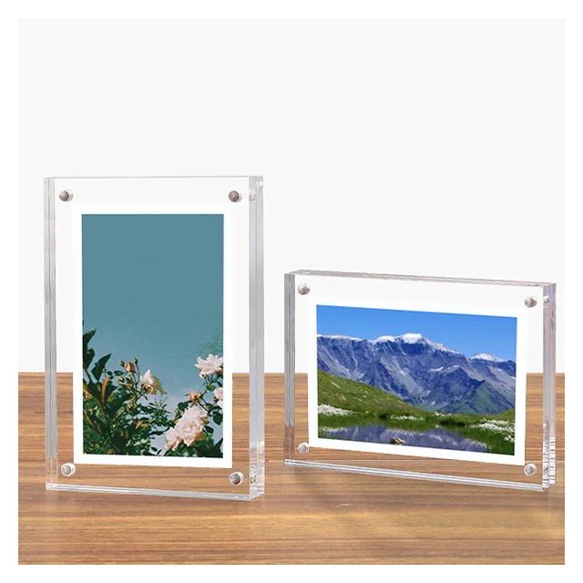 Acrylic Photo Frame Menu Holder Acrylic Display Frame Clear Acrylic Rounded Corners Picture Frame
