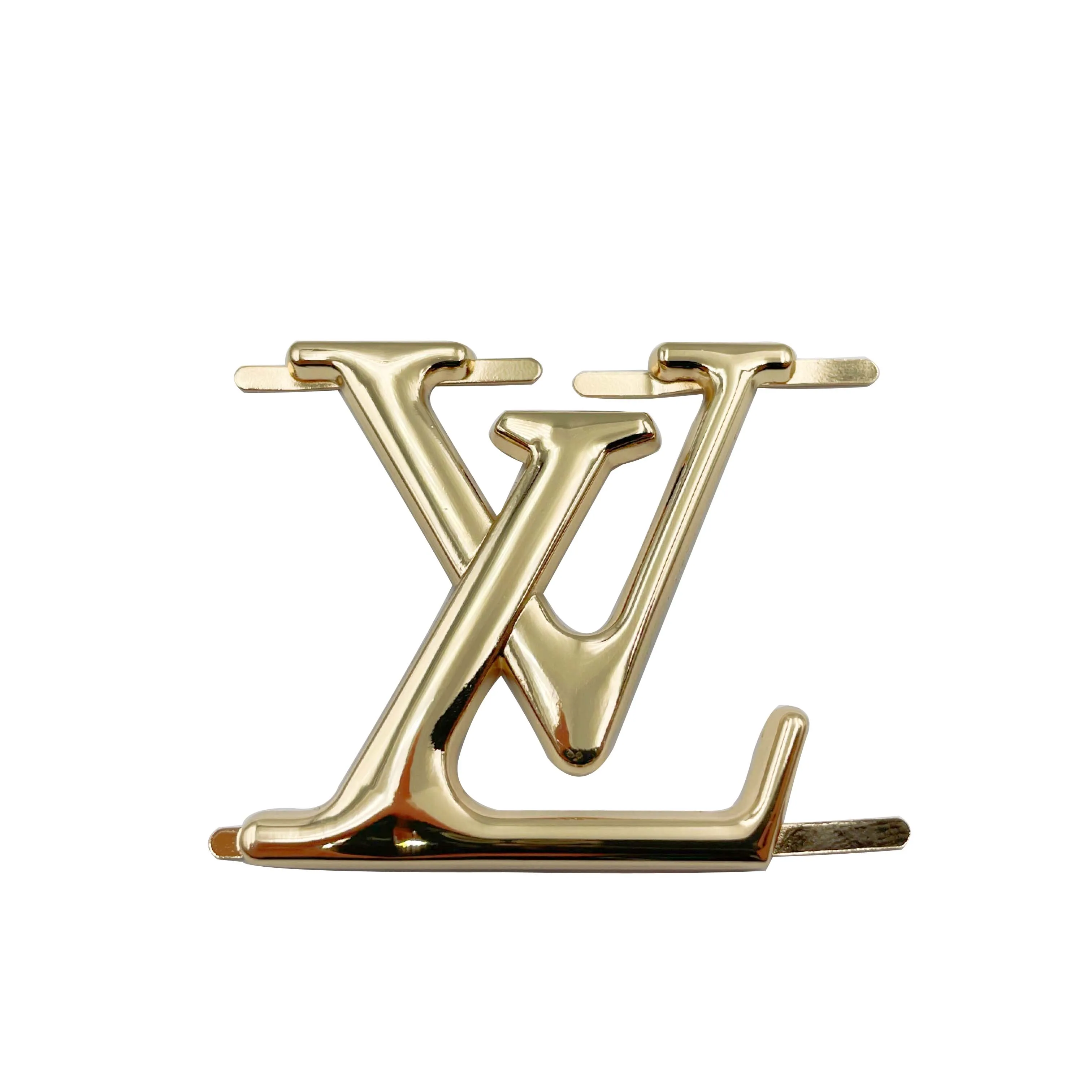 Fashion design metal logo custom brand metal label for handbags