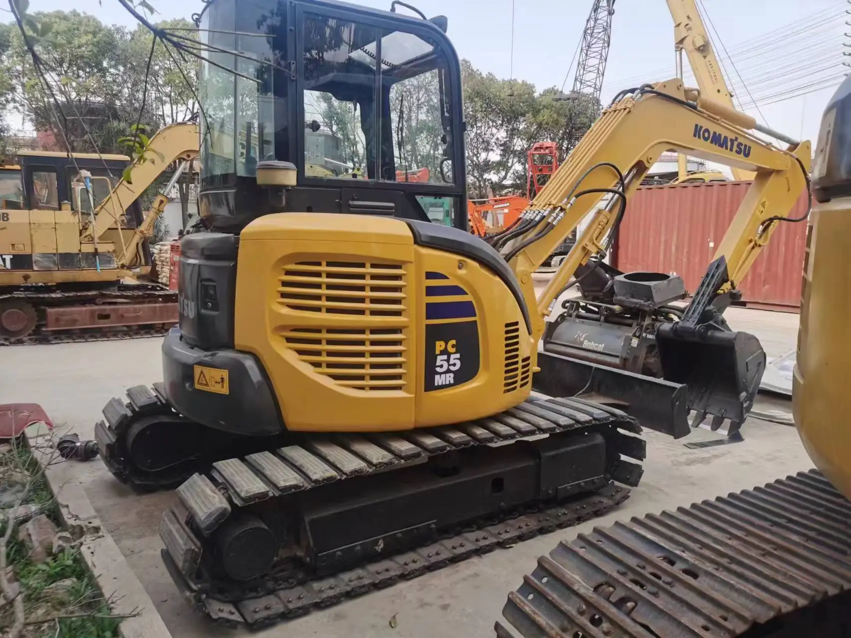 Бренд Komatsu б/у мини-экскаватор PC55 PC35 PC60 5 тонн экскаваторы