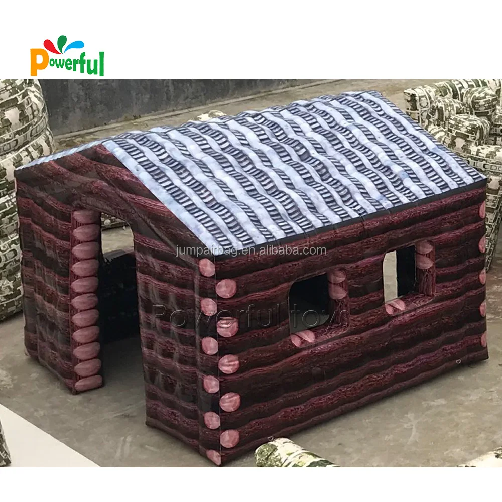 inflatable cabin  CS camouflage paintball bunker for sport park