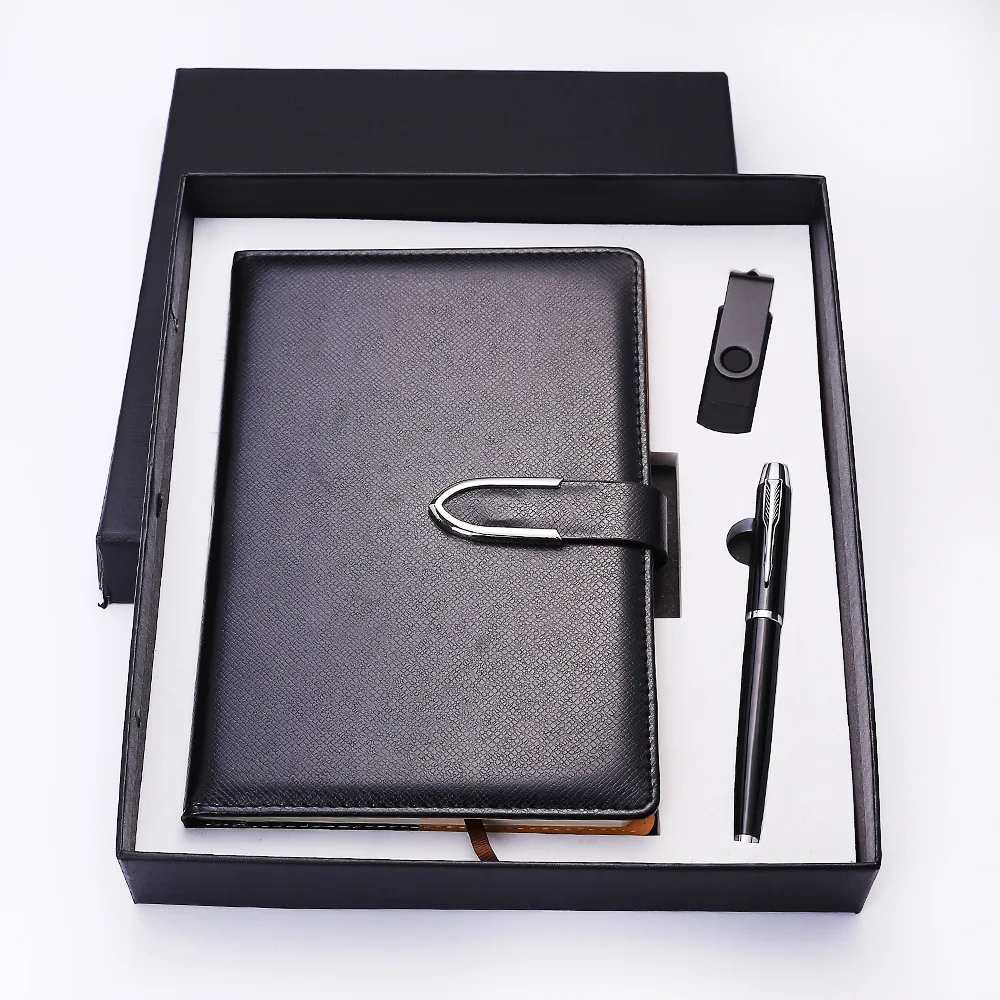 A5 Business Card Box Keychain Notepad set Notebook Gift Set