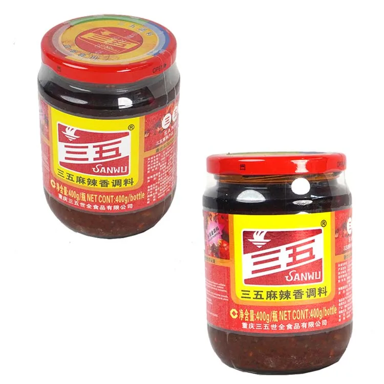 chinese hot pot chili sauce sachet chineses sauce Bottle Packaging Condiment Chilli Sauce For Cooking