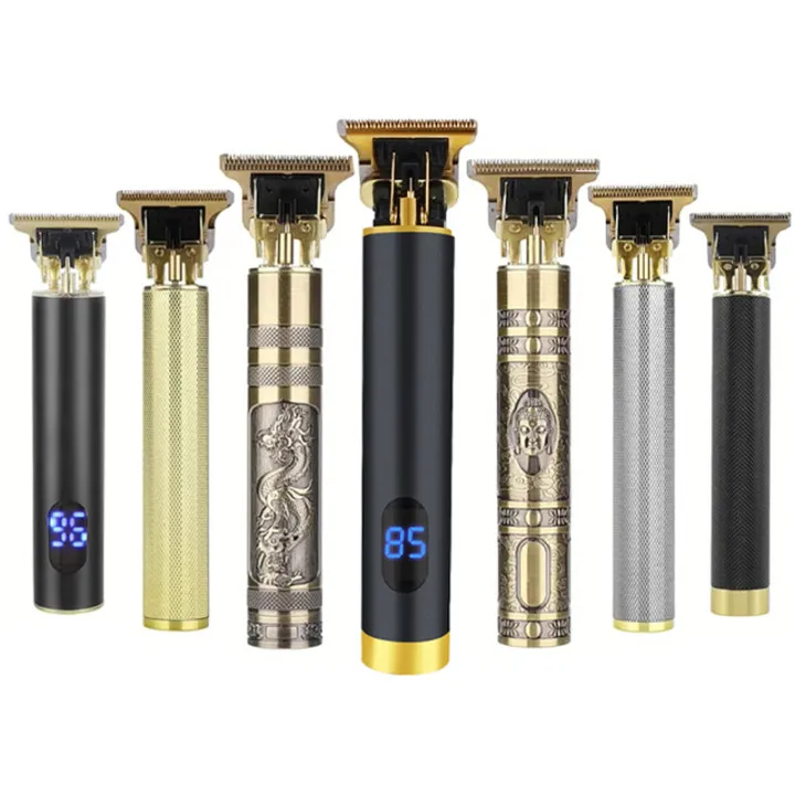 
Amazon Hot Sale 0mm Hair Cut Machine USB Rechargeable Portable LCD Professional Cordless Electric Carving Hair Trimmer 