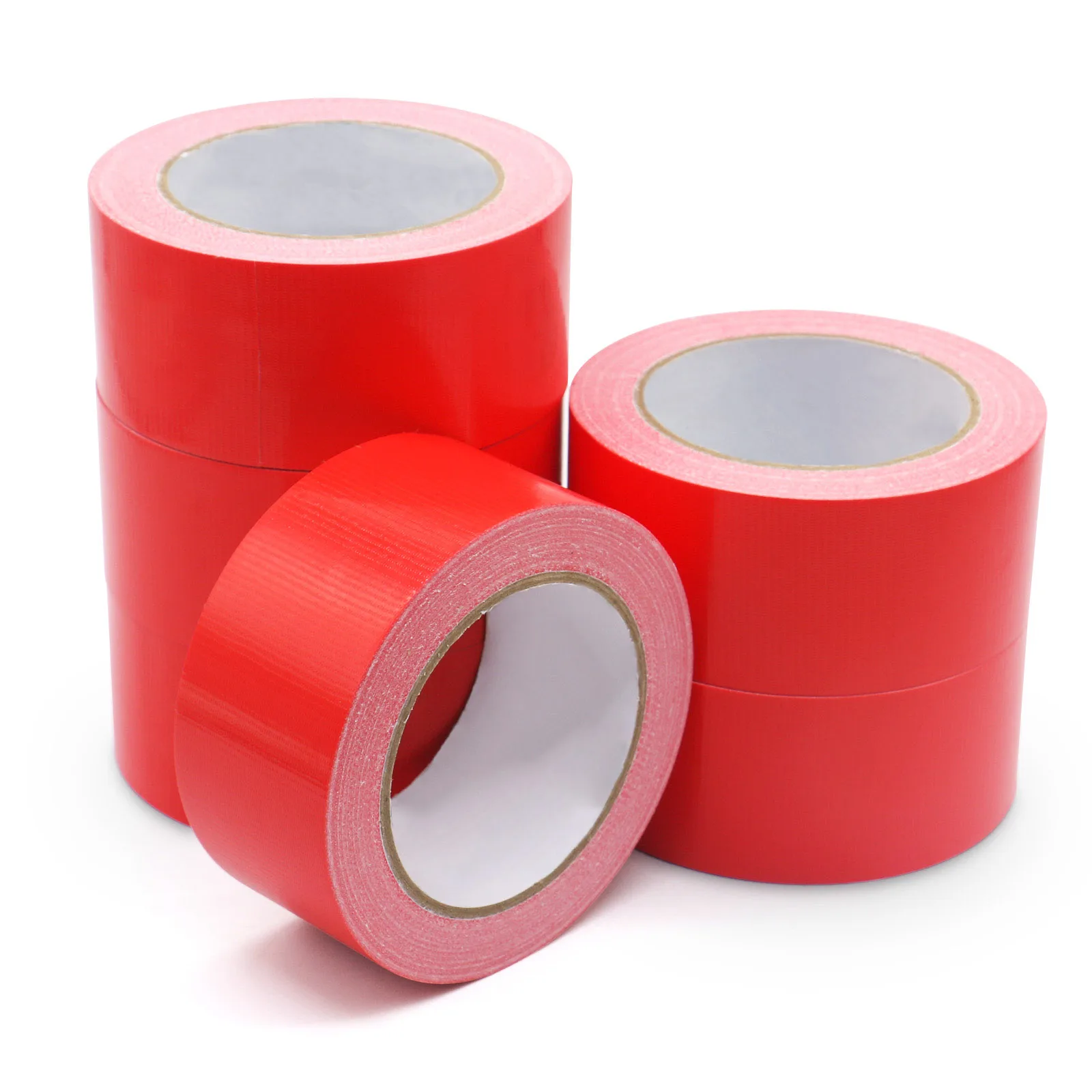 6 Pack Red Professional Grade Duct Tape - 2 Inch x 25 meters, 9.0 mil Thick