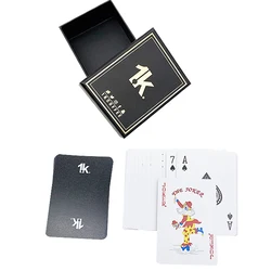 custom Plastic Poker cards Deck printing Gift Durable Waterproof Gold Foil PVC Playing Card Wholesale Plastic Playing Card