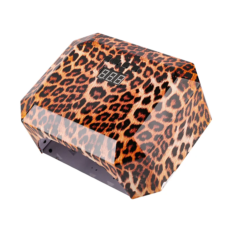 Wireless Cordless Rechargeable UV/LED Leopard Luipaard Nail Lamp Portable Removable Base 54W UV LAMP Nail Polish Dryer 12V 2.0A