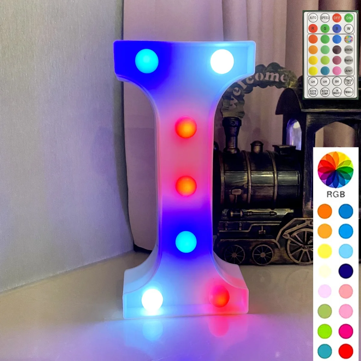 Professional Manufacture Led Letter Lamp Stackable Marquee Letters With Metal Stand