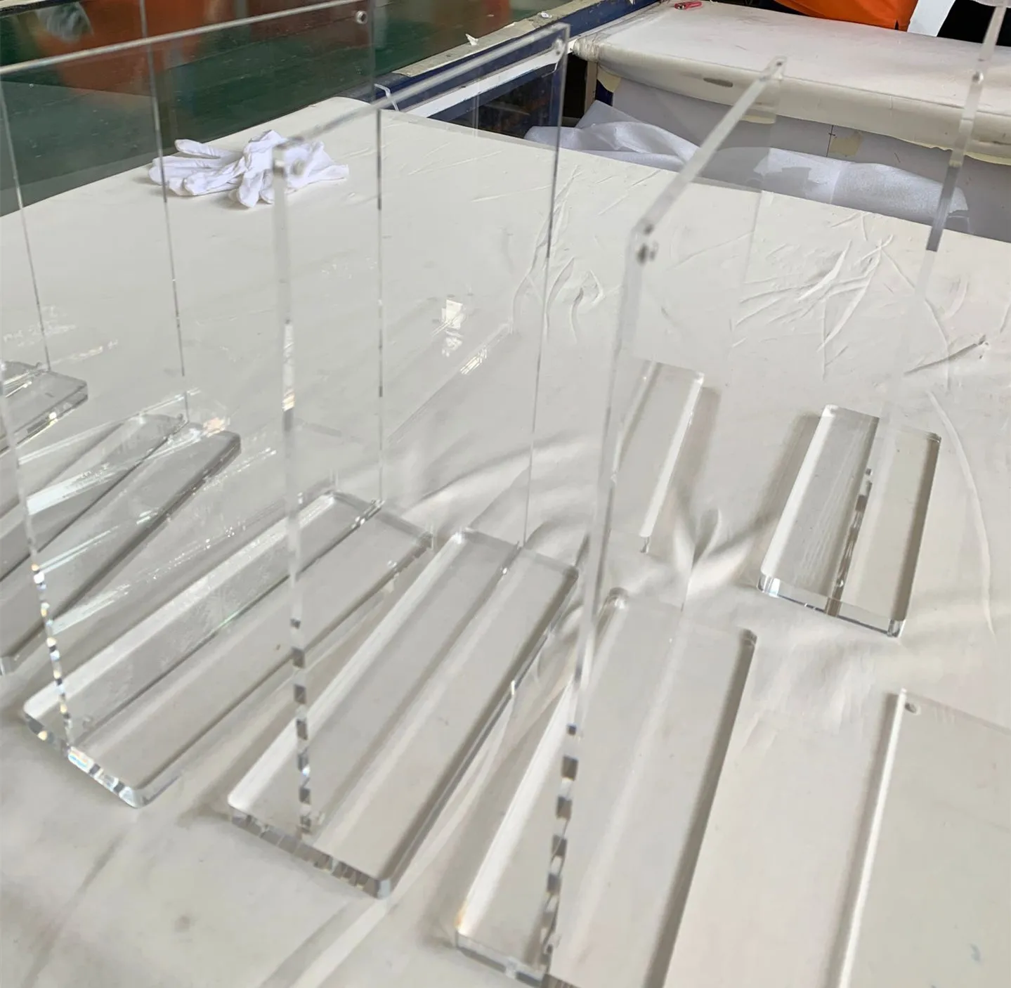 EXCEL Good Price T-shaped Thick Acrylic QR Code Display Stand A4 Tabletop Sign Holder