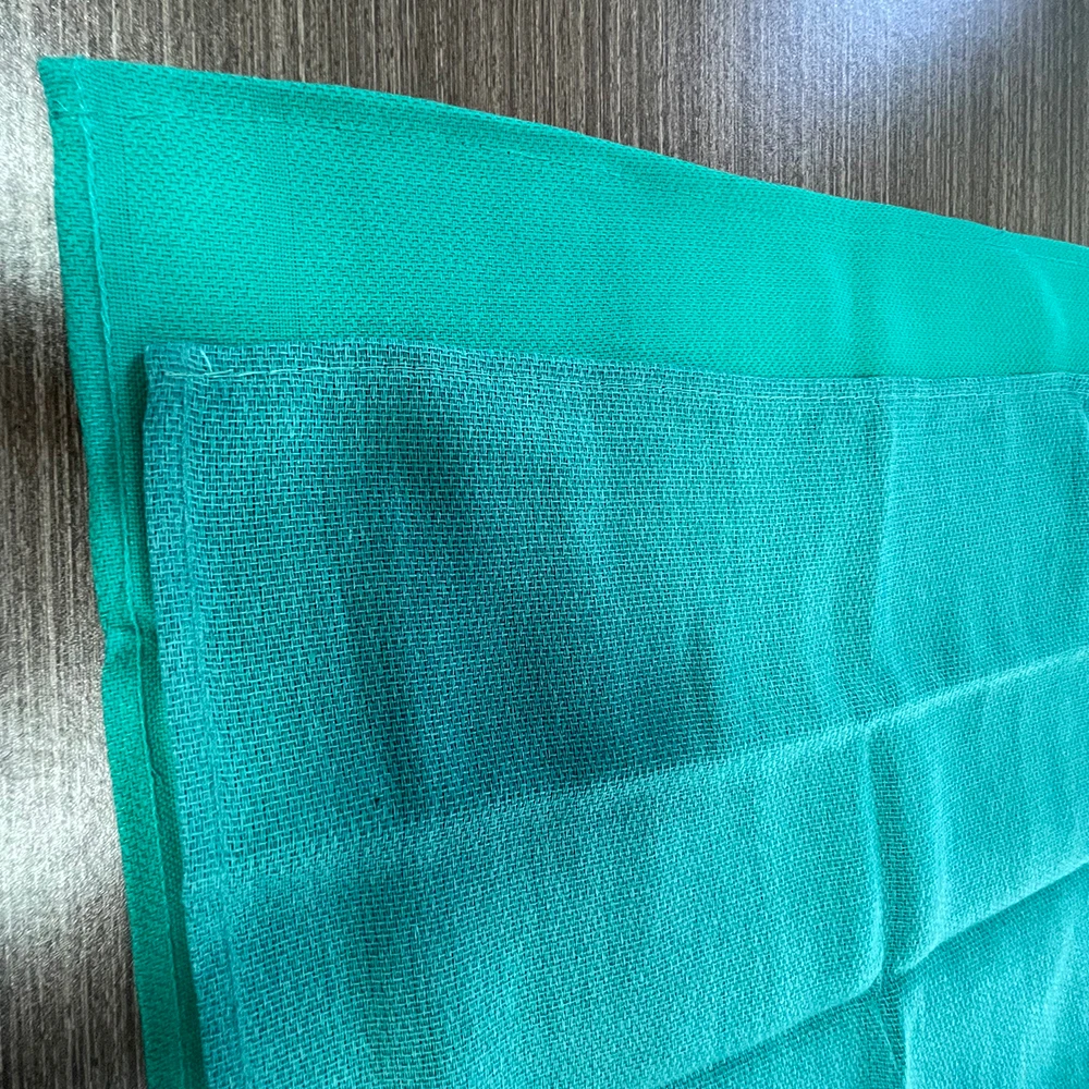 Medical Disposable O.r Cloth Towel High Quality Green Blue Face Towel 100% Cotton Plain Hospital Square Adult,Adults Greetmed