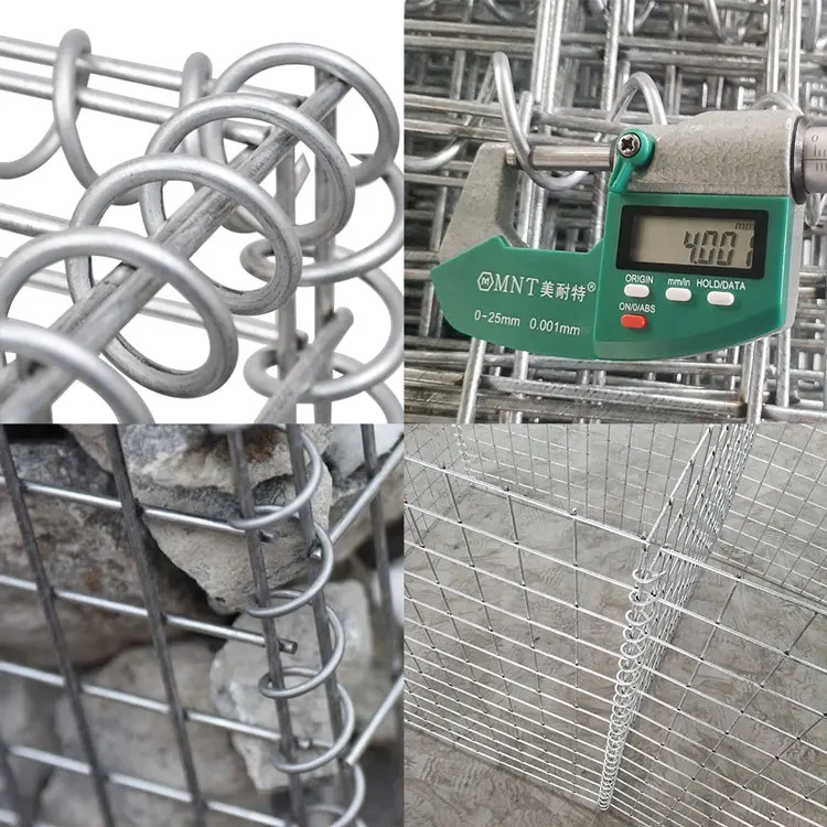 Superior Quality Bending Stone Wall Retaining Lattice Wall Slope Protection Garden Fence Welded Gabion Fence Iron Wire Mesh
