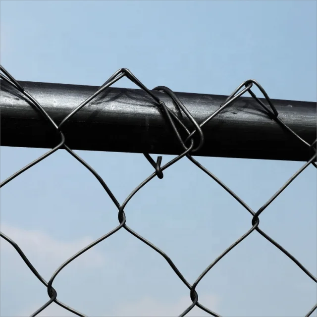 High Quality 1.8m PVC Coated Galvanized Chain Link Mesh Fence 60x60mm Wholesale with Posts and Security Accessories