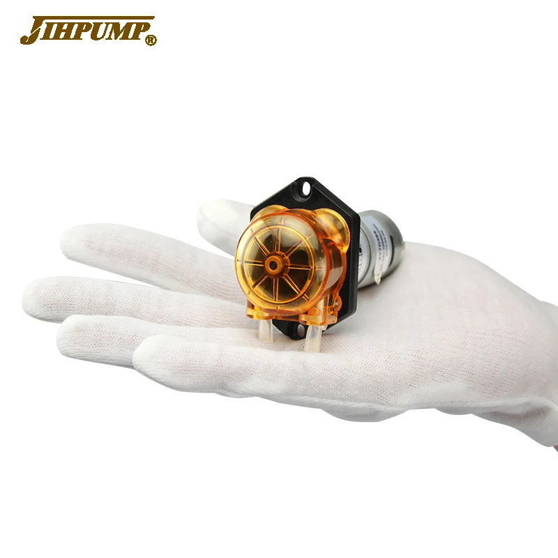 JIHPUMP 12v 24v DC Small Mini Micro Peristaltic Pump Stepper Motor Medical Water Additives Liquid Dosing Hose Pumps Parts Price