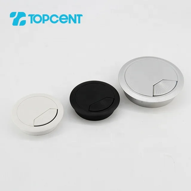 Topcent белый пластиковый круглый компьютерный стол офисный настенный провод с отверстием втулка