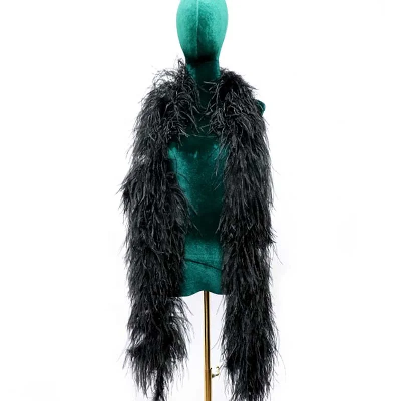 13-18cm Dyed Colors cheap large Thick Plumas 5 6 8 10ply Ostrich Feathers Boa feather for crafts clothing