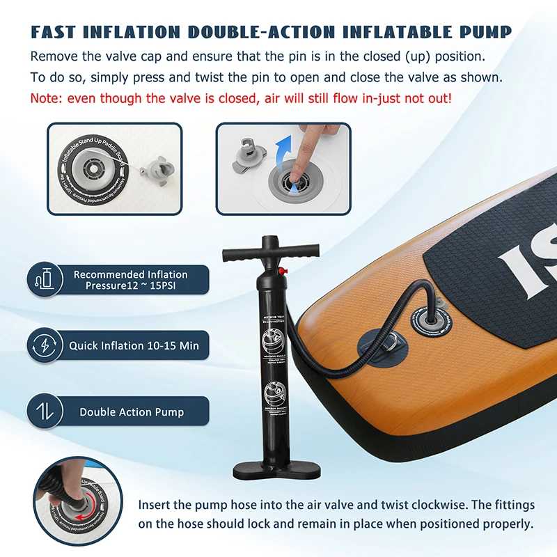 Huaning Paddleboard Manufacturer Wood Grain Sup Inflatable Surfboard Stand Up Paddle Board