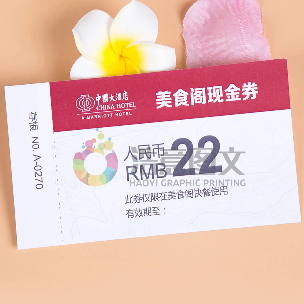 Wholesale Custom Gift Card Tickets  Disposable Birthday Surprise Events Christmas Gift Certificate Event Concert