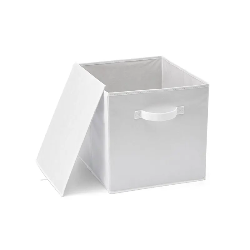 Full Colour High Quality Foldable Stackable Collapsible Fabric Organizer Storage Box