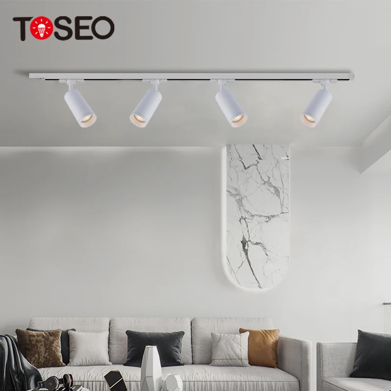 Commercial Track Light Pure Aluminium Surface Mounted Downlight Gu10 Spotlight Adjustable LED Aluminum 90 Modern TRACK Lights