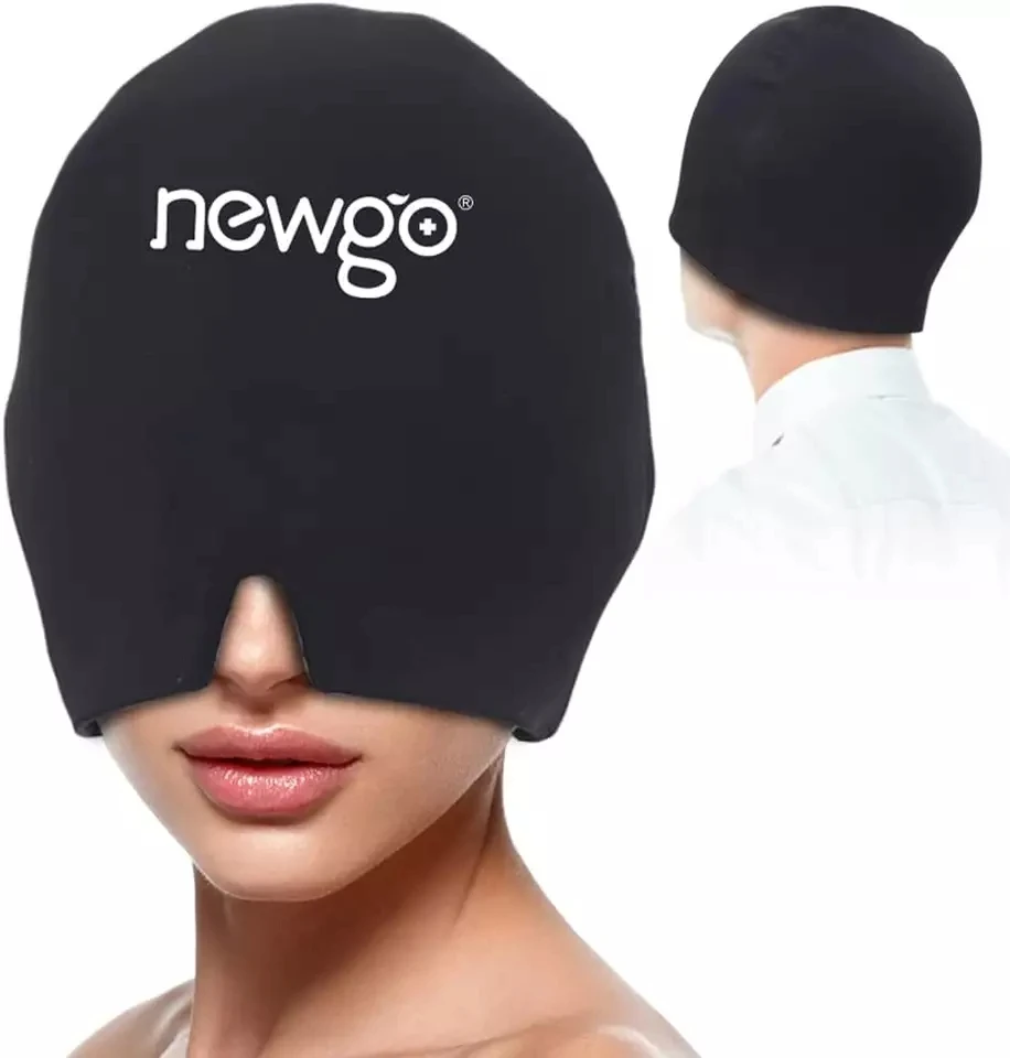 Gel Cold Headache Head Cap Anti-stress Head Relax Cooling Hat for Migraine