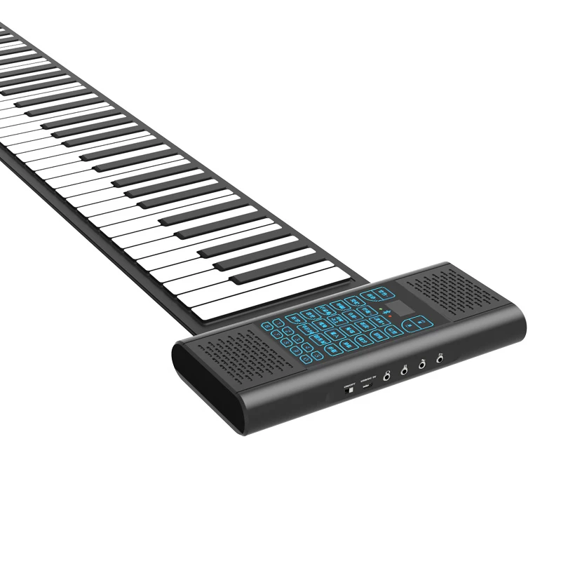 Built-in Speaker Oem Portable Digital Piano With  Electronic Roll Up Piano