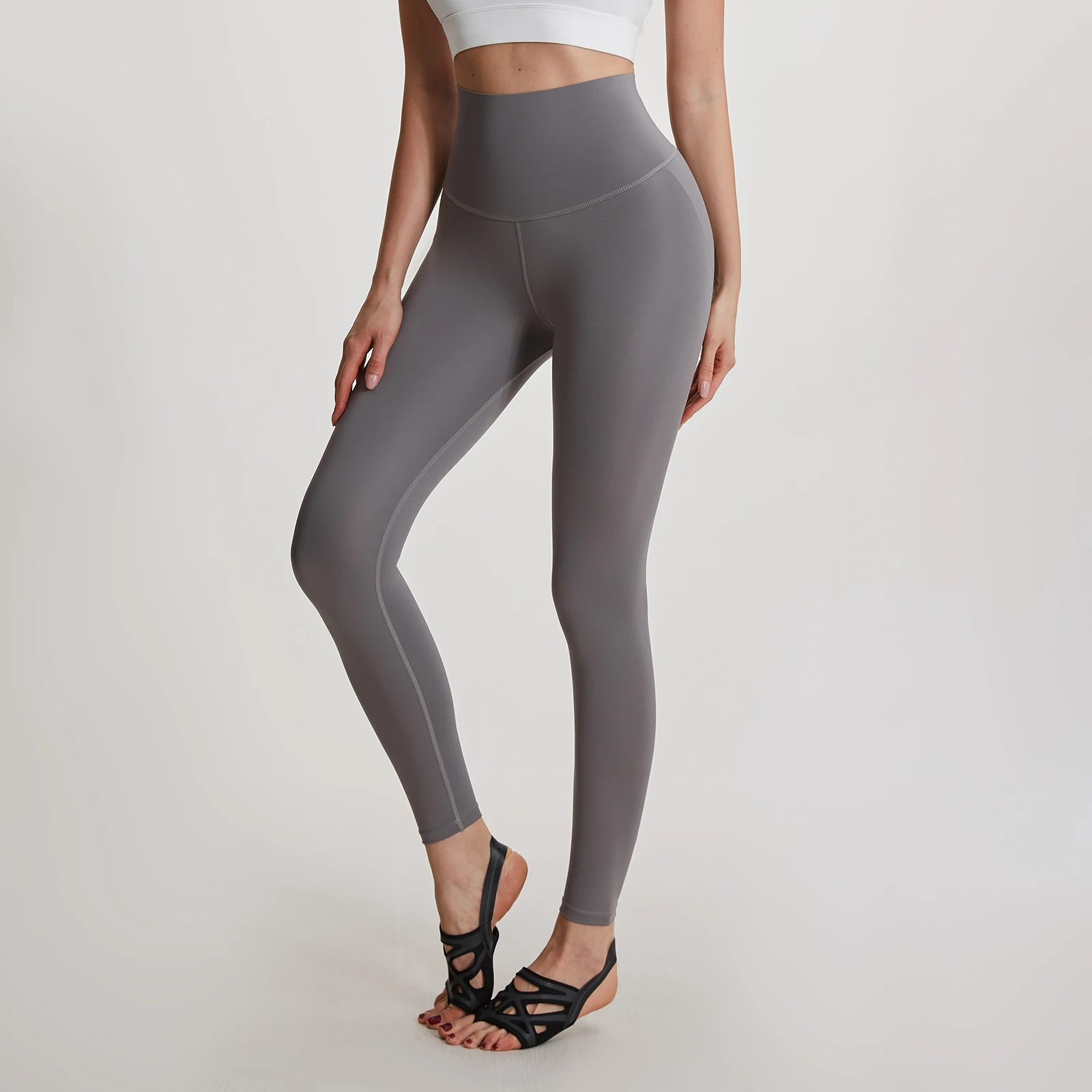 Оптовая продажа женские штаны для йоги с высокой талией и подтягиванием ягодиц эластичные леггинсы тренировок Tiktok