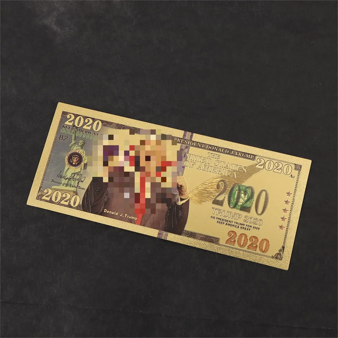 24K Gold & Silver Foil Banknote RTS USD Dollars Bill Money for Halloween Christmas Graduation New Year & Thanksgiving Occasions