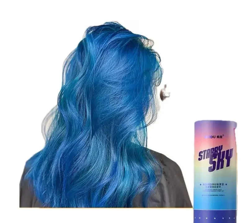 Oem wholesale Blue Silver professional color hair dye Semi-permanent hair color hair dye