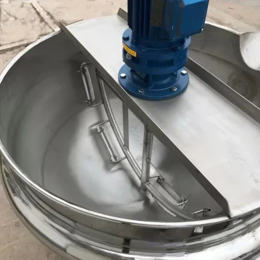 Gas heating conduction oil Cooking Jacketed Kettle with Agitation / Commercial Restaurant Soup Cooking Equipment