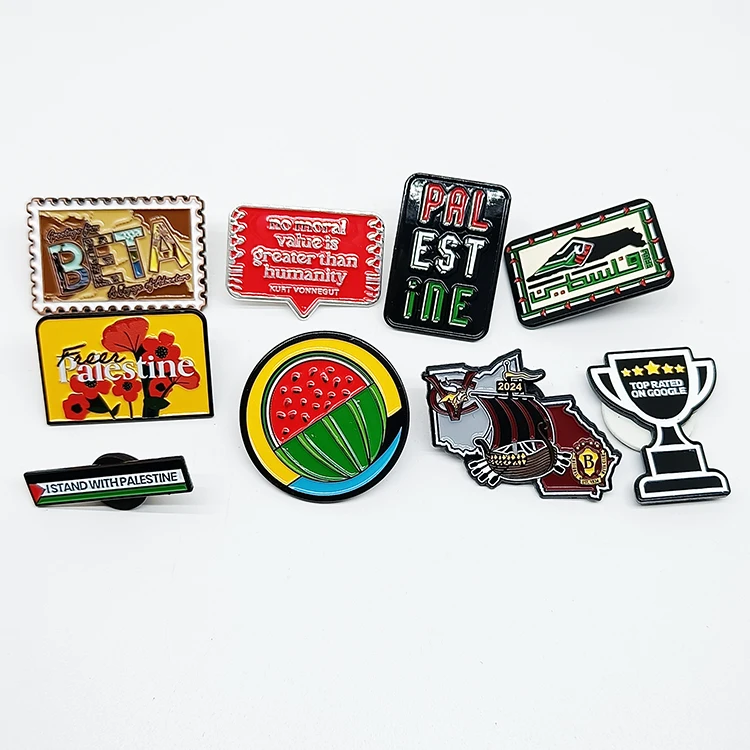 Cute Creative Anime Backpacks Epoxy Enamel Lapel  Cool Brooch Button Pins Badge for Bag Jacket Kids Girls Festival Present