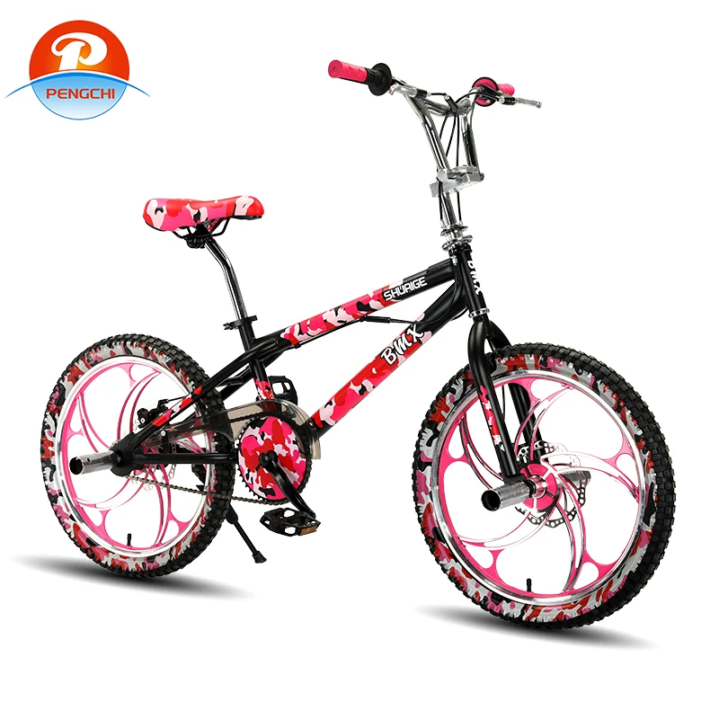 China pengchi direct sales bicicleta bmx 20 inch high quality bmx race bike freestyle camouflage bmx bicycle