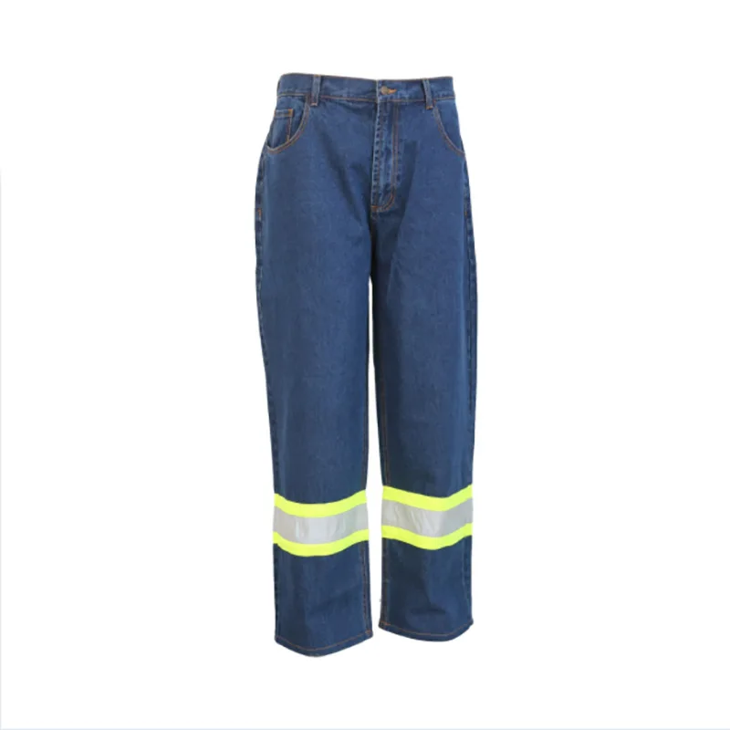 Reflective Jeans Flame Retardant Welding Safety Clothing  Men Work Cloth for Electric Eelding Workshop