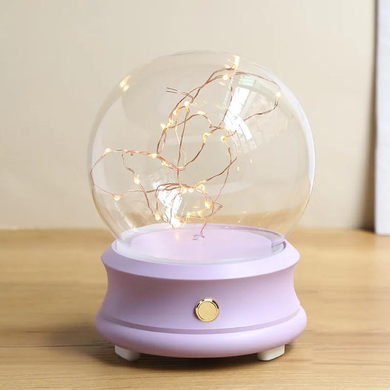 Drop-proof Bluetooth Speaker Music Glass Dome With Led Lights