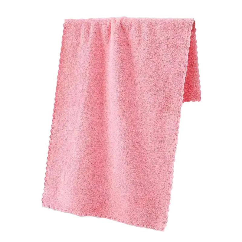 Wholesale Microfiber 30x30cm Quick Drying Terry loop Face Towel Face Napkins Cheap Cleaning Cloth Coral Fleece Kitchen Towel