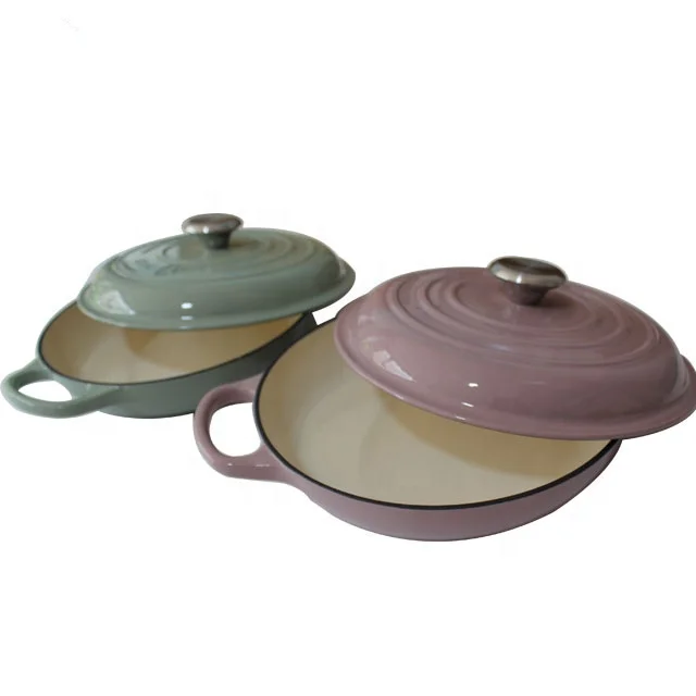 Eco-friendly enamel cast iron casserole