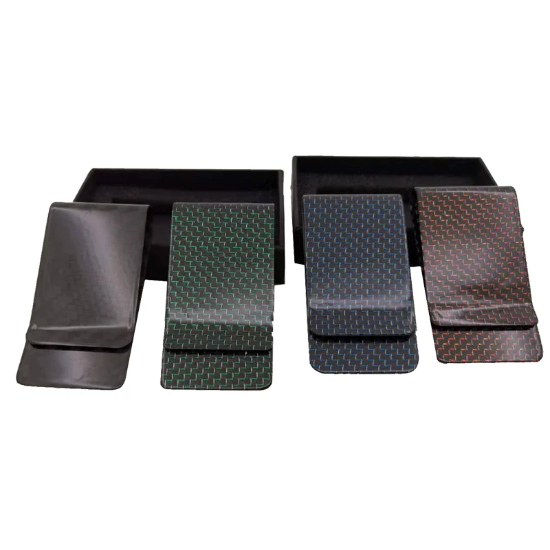 Fashion Customized Best Sale  Good Quality 100% Full   Carbon Fiber Money Clip