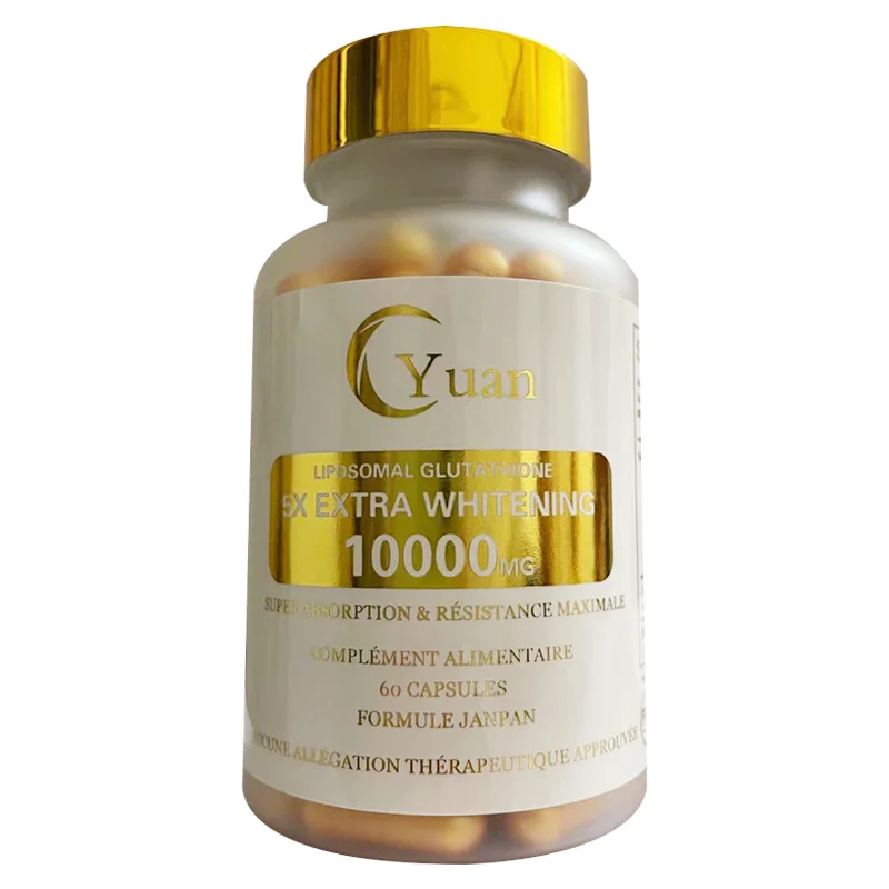 Powerful halal glutathione collagen vitamin C skin whitening capsules