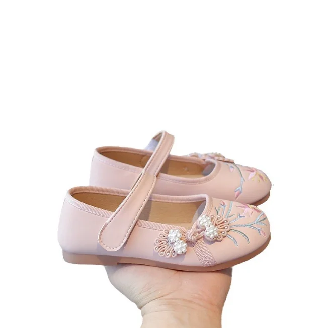 cy30397a Wholesale Beautiful Girls Party Shoes Fancy Baby Girls Performance Shoes PU Kids School Shoes