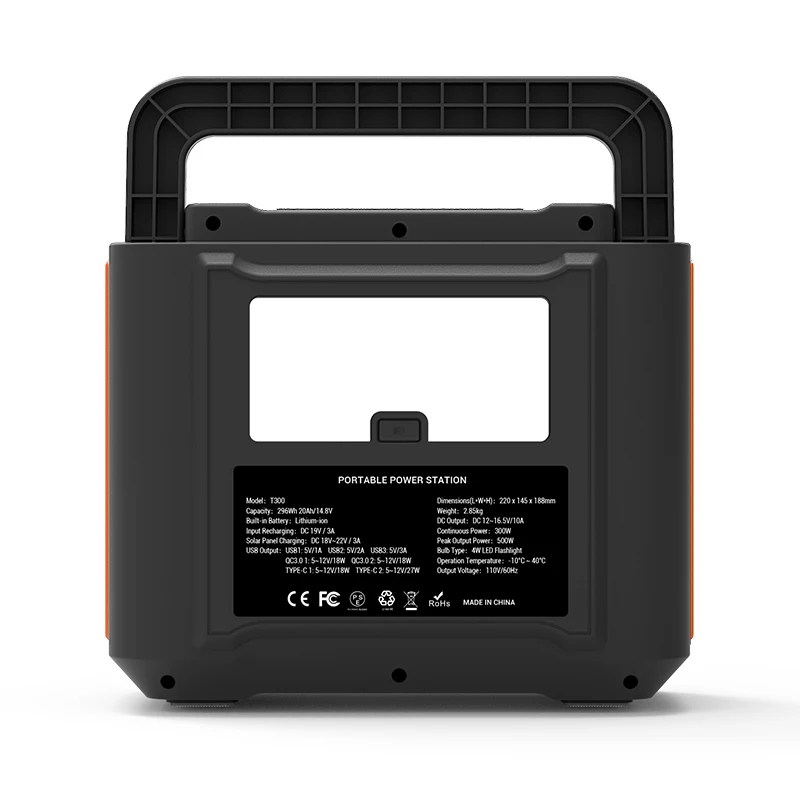 Inverter Lithium battery Portable Solar Power Station 500W with Lithium battery 550Wh For Camping Food Truck Explorer Phone