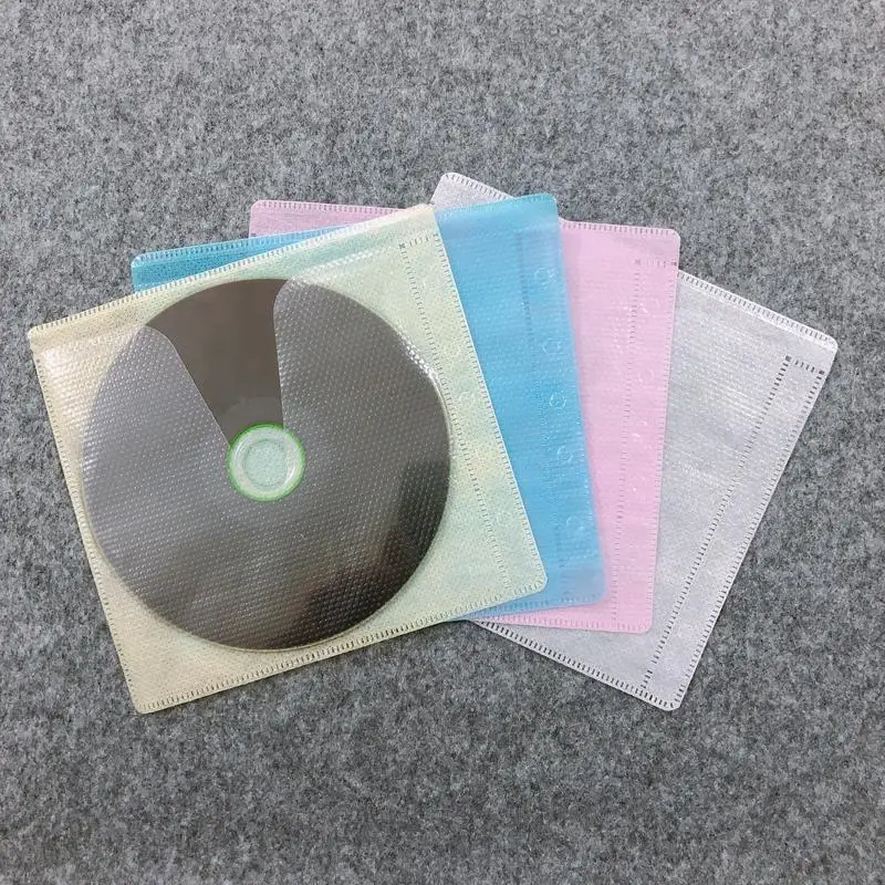 Clear standard ring binder 100-pack 2 disc cd dvd plastic sleeve