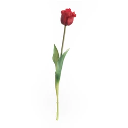 MW18513  sticks feel soft glue PE latex silicone tulip bouquet DIY artificial flower for home decoration factory wholesale
