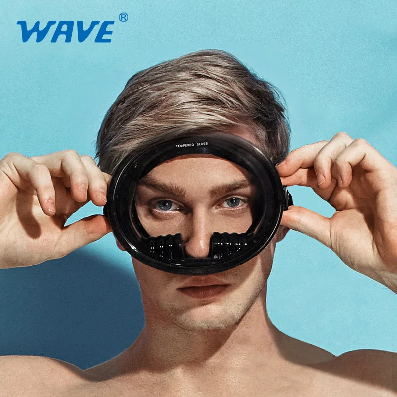 Wave diving mask hot sale high quality Professional Classic Round funny dive equipment