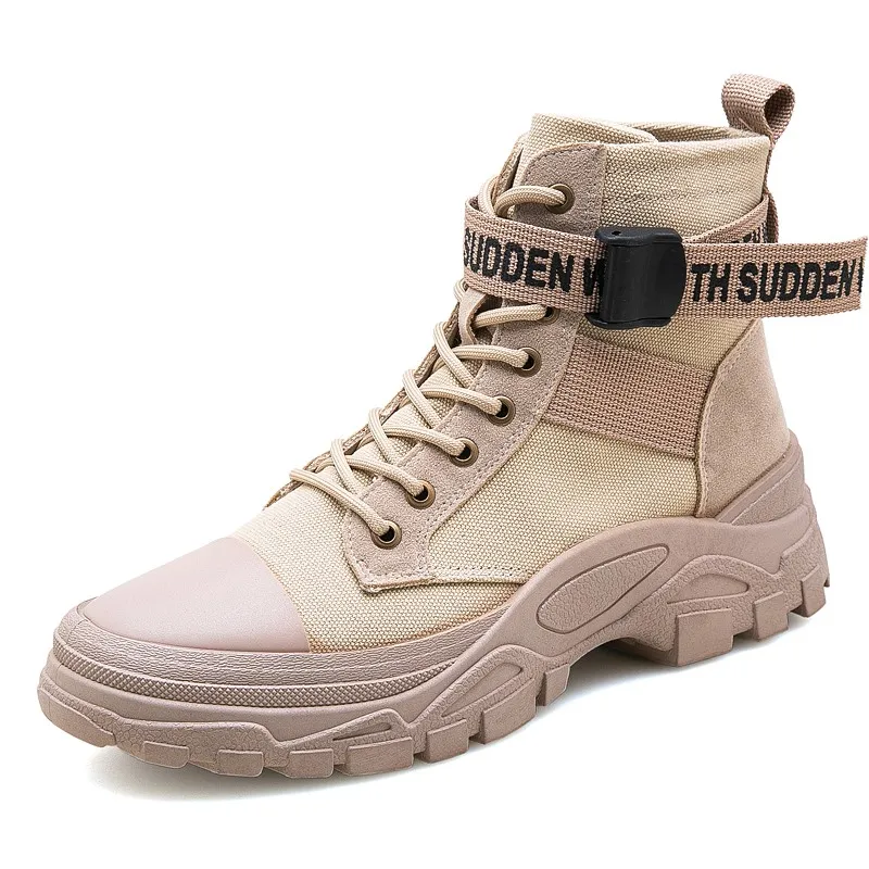 Factory Direct Sale Casual Mens Shoes High-top Lace Up Men Outdoor shoes